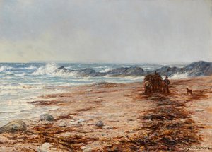 Gathering Kelp (olje på lerret)