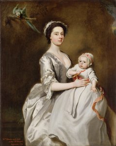 Mrs Sharpe og Child av Joseph Highmore