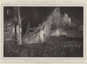 Coronation Night Illuminations i London
