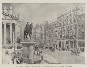 Hovedkontor, i Cornhill, til den britiske grenen av Mutual Life Insurance Company of New York av Joseph Holland Tringham