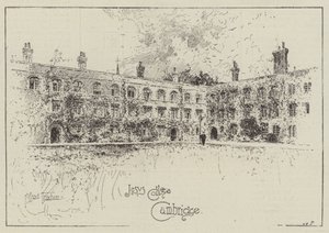 Jesus College, Cambridge av Joseph Holland Tringham