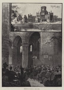 Gjenåpning av Kirkstall Abbey, Leeds av Joseph Holland Tringham