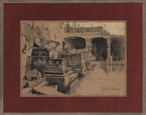 Romersk bad ved Bath av Joseph Holland Tringham
