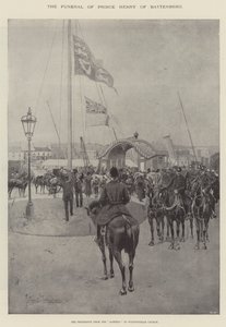 Begravelsen til prins Henry av Battenberg, prosesjonen fra Alberta til Whippingham kirke av Joseph Holland Tringham