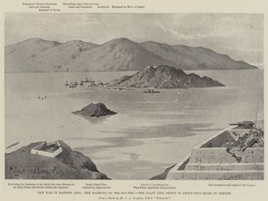 Krigen i Øst-Asia, havnen i Wei-hai-Wei av Joseph Holland Tringham