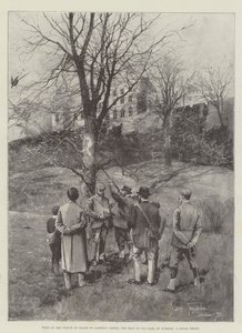 Besøk av prinsen av Wales til Lambton Castle, setet til jarlen av Durham, et kongelig skudd av Joseph Holland Tringham