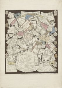 Frans papiergeld Myntpapirer fra den franske republikk (tittel på objekt) av Joseph Hunin