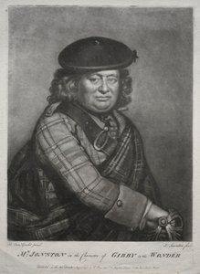 Alexander Jonston i karakteren til Gibby i The Wonder, 1774. av Joseph I Saunders