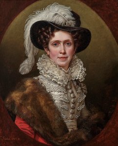 Caroline av Baden 1776-1841, dronning av Bayern, 1823. av Joseph Carl Stieler