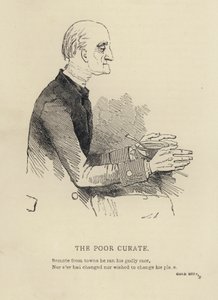 Kenny Meadows: The Poor Curate (gravering) av Joseph Kenny (after) Meadows