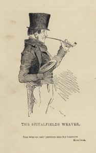 Kenny Meadows: The Spitalfields Weaver (gravering) av Joseph Kenny (after) Meadows