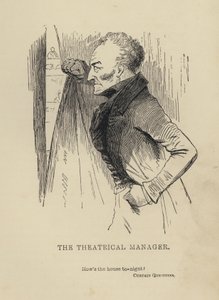 Kenny Meadows: Theatrical Manager (gravering)