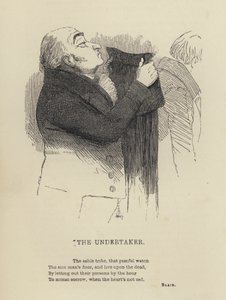 Kenny Meadows: The Undertaker (gravering) av Joseph Kenny (after) Meadows