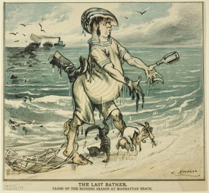 The Last Bather, fra Puck av Joseph Keppler