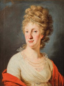 Portrett av Maria Theresia av Napoli og Sicilia 1772-1807.