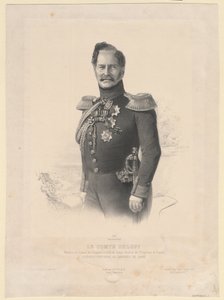 Portrett av grev Alexey Fyodorovich Orlov 1787-1862 av Joseph Lemercier