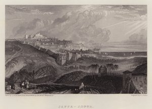 Jaffa, Joppa (farge litho) av Joseph Mallord William (after) Turner