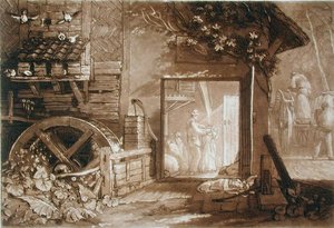 Penbury Mill, Kent, gravert av Charles Turner (1773-1857) utgitt 1808 (gravering) av Joseph Mallord William (after) Turner