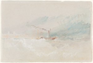 En pakkebåt utenfor Dover