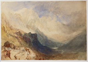 En scene i Val d"Aosta av Joseph Mallord William Turner