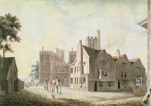 Utsikt over erkebiskopens palass, Lambeth av Joseph Mallord William Turner