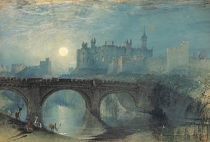 Alnwick Castle, ca. 1829 av Joseph Mallord William Turner