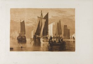 Rolig, plate 44 fra Studieboken av Joseph Mallord William Turner