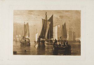 Rolig, plate 44 fra Studieboken av Joseph Mallord William Turner