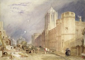 Christ Church, Oxford (wc på papir) av Joseph Mallord William Turner