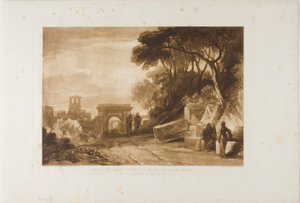 Christ and the Woman of Samaria, plate 71 fra Liber Studiorum av Joseph Mallord William Turner