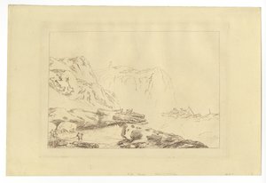 Kysten av Yorkshire (etsing) av Joseph Mallord William Turner