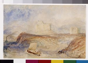 Dunstaffnage (akvarell og gouache på hvitt papir) av Joseph Mallord William Turner