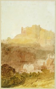 Durham Castle (akvarell på papir) av Joseph Mallord William Turner