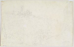 Durham, ca. 1801 (blyant på papir) av Joseph Mallord William Turner