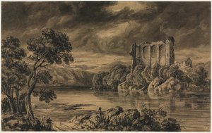 Egremont Castle, Cumberland. av Joseph Mallord William Turner