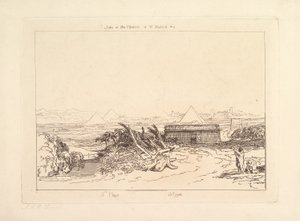 Fifth Plague of Egypt Liber Studiorum, del III, plate 16, 1808. av Joseph Mallord William Turner