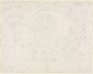 Hereford katedral av Joseph Mallord William Turner