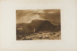 Hind Head Hill, plate 25 fra Liber Studiorum av Joseph Mallord William Turner