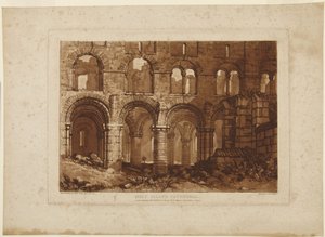 Katedralen på Holy Island av Joseph Mallord William Turner