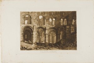 Holy Island Cathedral, plate 11 fra Liber Studiorum av Joseph Mallord William Turner