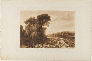 Isis, plate 68 fra Studieboken av Joseph Mallord William Turner