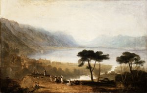 Genèvesjøen fra Montreux av Joseph Mallord William Turner