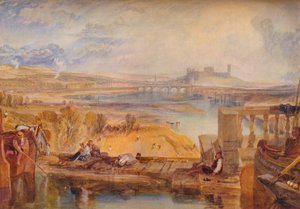 Lancaster, fra Aqueduct Bridge, c1825 av Joseph Mallord William Turner
