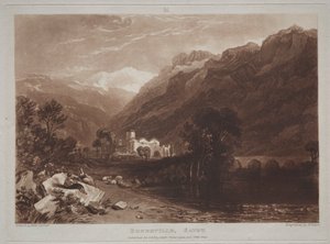 Studiebok: Bonneville, Savoy. av Joseph Mallord William Turner