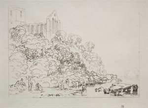Studiebok: Dumblain Abbey, Skottland av Joseph Mallord William Turner