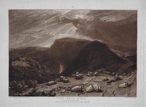 Liber Studiorum: Hind Head Hill på Portsmouth Road av Joseph Mallord William Turner