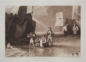 Studiebok: Marine Dabblers. av Joseph Mallord William Turner