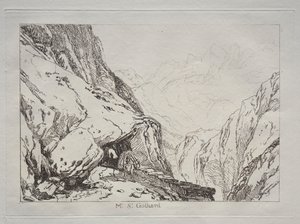 Studiebok: Mt. St. Gotthard av Joseph Mallord William Turner