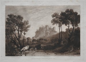 Liber Studiorum: The Castle above the Meadows av Joseph Mallord William Turner