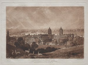 London fra Greenwich av Joseph Mallord William Turner